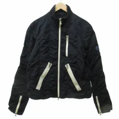 アルマーニ ジーンズ ARMANI JEANS 90s アーカイブ ナイロンブルゾン ロゴプレート 紺 ネイビー M IBO61 ☆AA★のサムネイル