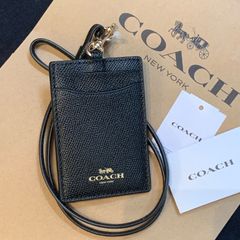 新品 コーチ ランヤード IDケース レザー COACH - メルカリShops