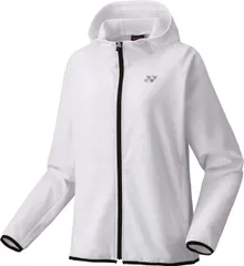 【新品・5営業日で発送】YONEX ヨネックス ウィメンズニットウォームアップパーカー (58115) 色 : ホワイト サイズ : S 