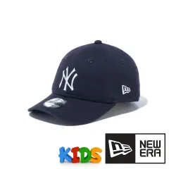 NEWERA Child 9TWENTY ニューエラ キッズ キャップ 帽子 ウォッシュドコットン ニューヨーク・ヤンキース ハンドウォッシャブル ネイビー × ホワイト 【MB】