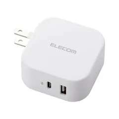 【新品・7営業日以内発送】エレコム ELECOM MPA-ACCP20WH USB コンセント PD 充電器 20W スマホ タブレット USB－C ×1ポート USB－A×1ポート ホワイト 高速 MPAACCP20WH【沖縄離島販売不可】