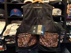 FIRST DOWN タスランナイロン メッシュベスト | TASLAN NYLON MESH VEST LEOPARD Lサイズ