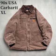 90s Carhartt/トラディショナルコート/ブラウン/USA製/US古着 古着 90s USA製 Carhartt ブラウン ダック パデット