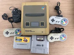 ☆【通電確認済み】Nintendo スーパーファミコン 本体 コントローラー3本　スーパーゲームボーイ　スーパーマリオカートファミコンソフト【ゲーム機本体】【2】