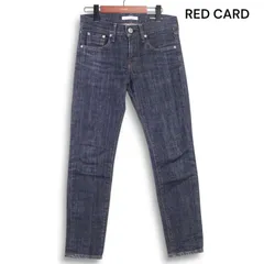 RED CARD レッドカード 通年 27506 Anniversary 25th★ ストレッチ テーパード デニム パンツ ジーンズ Sz.23　レディース