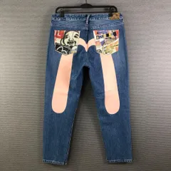 【EVISU】新恵美寿神頭★白カモメ★迷彩柄 カモフラ オールインワン EVIS】新恵美寿神頭☆白カモメ タイガー迷彩 オールインワン