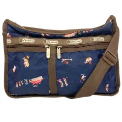 レスポートサック ナイロン製 ショルダー アニマル 青 紺 茶