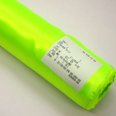 格安!アウトレット品 ポリエステルサテン 1反 25M 蛍光グリーン AKE5030　mt015