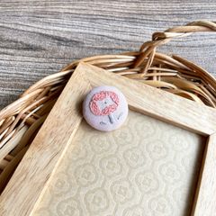 刺繍【ヘアゴム】【ポニーフック】【ブローチ】選べるパーツ　no.64