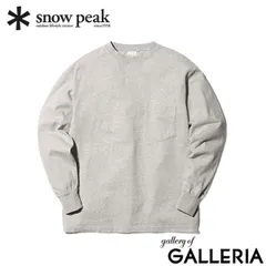 スノーピーク Tシャツ メンズ レディース 長袖 無地 snow peak ブランド ワンポイント ポケット 綿100 リサイクル コットン ロゴ トップス ロングスリーブ Recycled Cotton L/S T shirt SW-25AU019のサムネイル