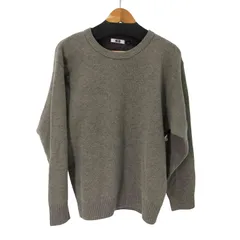 ユニクロユー UNIQLO U バイカラーラムクルーネックセーター メンズ JPN：L 