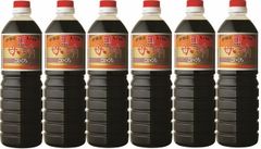 賞味期限満タン  鹿児島の甘い醤油　かねよ　母ゆずり1リットル６本セット　※濃口・薄口本数選べます