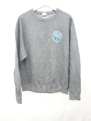 ◇ ⊇ Port&Compan 裏起毛 長袖 スウェット トレーナー サイズL ダークグレー メンズ E  【1411070016362】