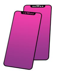 【在庫処分】ガラス プロ アイフォン11 のぞき見防止 保護フィルム フィルム iPhone11Pro 覗き見防止フィルム 気泡ない 耐衝撃 硬度9H グラデーション 紫 (5.8インチ) 覗き見防止 ガラスフィルム Pro/XS/X 11 iPhone 2枚