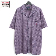 00s RALPH LAUREN チェック柄 パジャマシャツ メンズ 表記Lサイズ