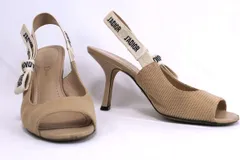 CHRISTIAN DIOR クリスチャンディオール J'ADIOR オープントゥ ヒールサンダル パンプス 90mm ベージュ スリングバック 36サイズ（約23cm）のサムネイル