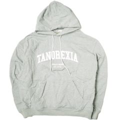 TANOREXIA タノレクシア Heavy Sweat Hooded Shirt ヘビーウェイト 裏毛スウェットプルオーバーパーカー CT02111222 L グレー ビッグシルエット こげなつ トップス g19901
