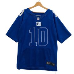 NFL ロゴ刺繍 ゲームシャツ ニューヨークジャイアンツ ネイビー 17