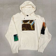 FENDI　フェンディ　Patch Sweathoodie　パーカー　ホワイト系　size-XXL　FY1203 AN1M【中目黒R04】