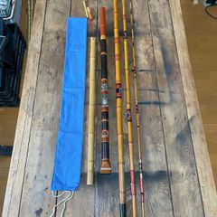 【中古品】オリムピック？ダイコー？　別注磯竿  竿準作 和竿 竹竿 オールド 石鯛竿 4本継