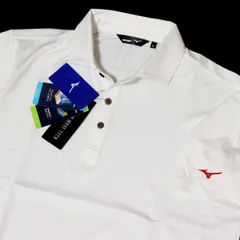 ●送料390円可能商品 ミズノ ゴルフ MIZUNO GOLF 新品 メンズ 吸汗速乾 ストレッチ 半袖 ポロシャツ 白 [52JA9055011N-XL] 一 三 参★QWER