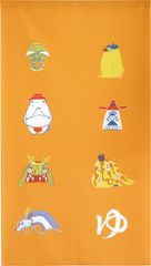 Noren Workshop Studio Ghibli Spirited Away Goods Interior Decor Tapestry Poster Noren Curtain Haku No-Face Yubaba Partition Screen Width 85 x Length 150cm Auspicious Yellow 99658 [Yellow]