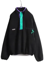 【お得なクーポン配布中!】 90s USA製 コロンビア フリース ジャケット メンズ L 古着 オールド Columbia ブルゾン ジャンパー プルオーバー ハーフジップ アウトドア