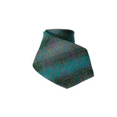 GIANNI VERSACE ジャンニ ヴェルサーチ ストライプ 総柄 リネン シルク ワイド ネクタイ グリーン 緑 メンズ カジュアル イタリア製 当時物