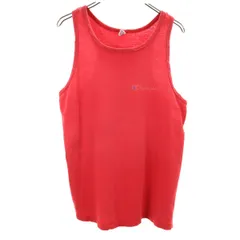 Champion チャンピオン 80s USA製 ヴィンテージ トリコタグ タンクトップ L レッド メンズ 古着