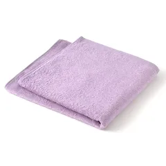 ホットマン 1秒タオル ヘアバスタオル パープル ホットマンカラー タオル 18色 日本製 綿100% 薄手 ミニバスタオル 瞬間吸水 最高級超長綿 HB_PU