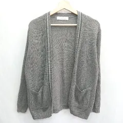 ◇ ⊇ green label relaxing グリーンレーベル リラクシング 長袖 カーディガン サイズS グレー系 レディース E  【1501160031204】