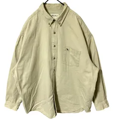 無地 シンプル 単色 ボタンダウン 2XL エディーバウアー シャツ メンズ