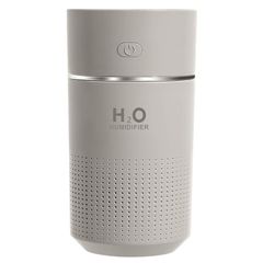 KMJ 卓上 加湿器 小型 超音波式 静音 ナイトライト 強力 大容量 360ml USB アロマ 対応 ポータブル ミニ かしつき デスク オフィス 寝室 車 メーカー２年 プレミアム （ グレー ） 0