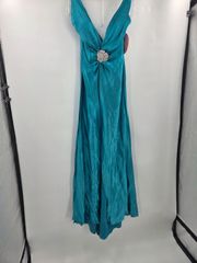 【新品】NICOLE BAKTI×Galileo Galilei ビジュードレス ターコイズブルー M 定価12万円