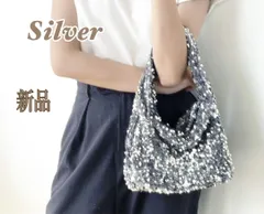 バック　シルバー　スパンコール　ハンドバッグ　新品　韓国　パーティ　キラキラ　女性　レディース　シルバー　キラキラ　大人　コンパクト　大容量　韓流
