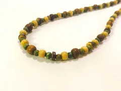 【年末SALE】天然素材　ウッドビーズネックレス　#N11