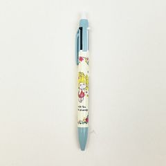 水森亜土 シャープ＆2色ボールペン 水色 文具