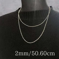 50 60センチ セット シンプル チェーンネックレス アクセサリー レディース