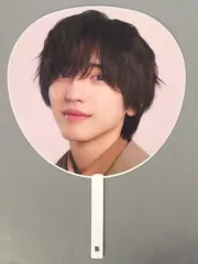 【中古】うちわ・扇子 道枝駿佑 ジャンボうちわ 「なにわ男子 LIVE TOUR 2025 ’BON BON VOYAGE’」