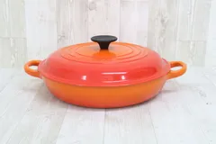 新品未使用　ル・クルーゼ　スクエアグリル　２６センチ　オレンジ Amazon｜ルクルーゼ スクエアグリル 26cm オレンジ 20121-26-09