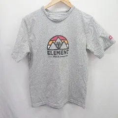 ◇ Θ ELEMENT エレメント プリント 半袖 Tシャツ カットソー サイズ160 グレー キッズ 子供服 男の子 E  【1506180006027】