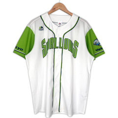 Swallows CREW ユニホーム 東京ヤクルトスワローズ ファンクラブ ユニフォーム 半袖 L グリーン Tokyo Yakult Swallows グッズ プロ野球 ベースボール 大きいサイズ 大きめ