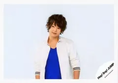 【中古】生写真(ジャニーズ) Hey! Say! JUMP/有岡大貴/横型・衣装白青・首傾げ・目線左/「真剣SUNSHINE」PV＆ジャケ/公式生写真