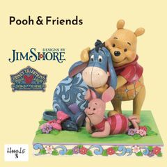 ディズニー くまのプーさん プーさん 飾り Pooh & Friends ジムショア 置物 人形 フィギュア アンティーク おしゃれ インテリア ディズニートラディション JIM SHORE 正規輸入品 ギフト プレゼント