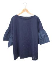 ウィークエンドマックスマーラ 59460709 ブラウス XXL ネイビー ITOLEBEBLGYY
