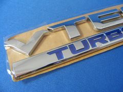 ● V-TEC TURBO ABS製 クロームメッキ/ブルー セパレート仕様 エンブレム●