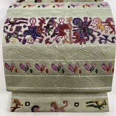 【新品未使用⠀】 袋帯 紫と金の花柄 帝国貝紫 金通 新品未使用⠀】 袋帯 紫と金の花柄 帝国貝紫 金通