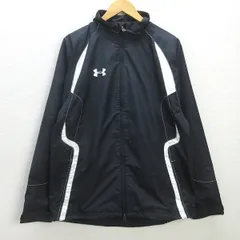 D■アンダーアーマー/UNDER ARMOUR ラグラン トレーニングウェア【LG/G】黒/MENS/42【中古】