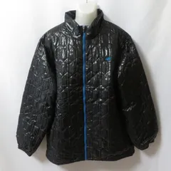 古着 メンズ5L new balance/ニューバランス 中綿 ジャケット スポーツ カジュアル 防寒 ブラック/ブルー 13176 fg4714