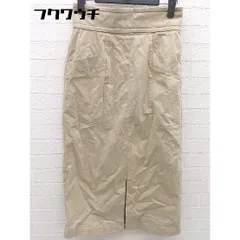 ◇ nano universe ナノユニバース 膝下丈 タイト スカート サイズ36 ベージュ系 レディース 【中古】 【1002801486761】